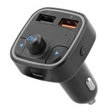 TNB Bluetooth FM transmitter + hands free kit and fast charge - Black &quot;FMCT08&quot; (timbru verde 0.18 lei)
