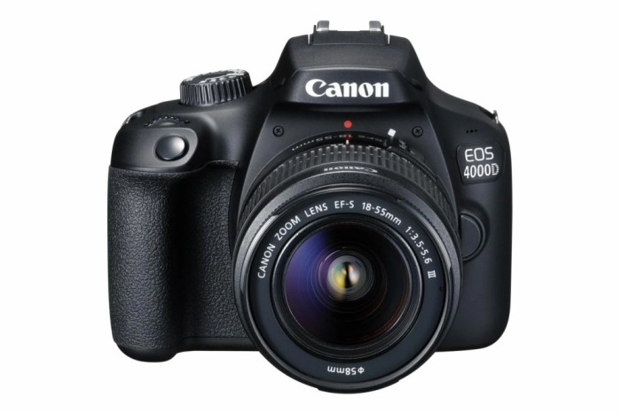 Camera foto Canon kit EOS-4000D + EF-S 18-55mm DCIII, 18.7MP,2.7&quot;