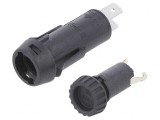 Clemă Siguranțe 10A 250VAC Panou Neagră 5x20mm, SCHURTER