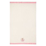 Prosop de baie pentru bebelusi, Bumbac, Ecru cu Margine Roz, 105x60cm, CMCLASS