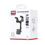 Suport Auto Prindere Oglinda Retrovizoare XO C115, Brat Ajustabil MultiAngle, Rotire 360 Grade, Universal, Negru, Stabilitate Ridicata