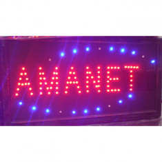 Panou Afisaj Reclama cu LED 50x25cm Amanet foto