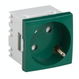 Cumpara ieftin Priza modulara schuko cu impamantare, verde - DLX DLX-245-42