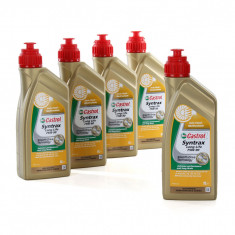 Set 5 Buc Ulei transmisie manuala Castrol Syntrans Long Life 75W-90 1L