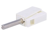 Mufă Banană 4mm Albă 20A 42V