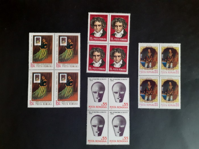 1970 - Diverse - (bloc de 4 ) -LP723+LP724+LP740+LP748