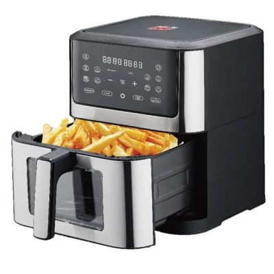 Friteuza cu Aer Cald Air Fryer 1800W cu Recipient de 8L &amp;amp; Ecran Tactil LED foto