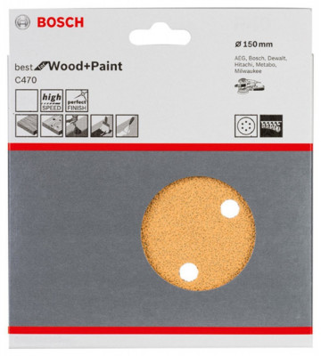 Bosch Set 5 Foi abrazive C470, 150mm, 80 foto