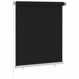 Jaluzea tip rulou de exterior, 120 x 140 cm, negru