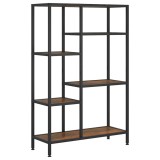 Cumpara ieftin Biblioteca, 80x30x120 cm, otel si lemn prelucrat