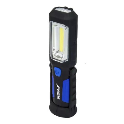 Lanterna reincarcabila 3w cob led + 1w led, alimentator usb pentru 230v si 12v foto