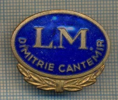 Y 1694 INSIGNA - MILITARA -LICEUL MILITAR DIMITRIE CANTEMIR -PENTRU COLECTIONARI foto