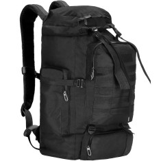 Rucsac drumetie de capacitate mare, 60L, compartimentat, hamuri reglabile, negru Household NewTrend