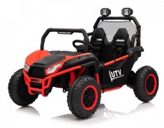 UTV electric pentru copii, Kinderauto Dune-Buggy V2, 2 locuri, putere 800W, 24V 10Ah, echipat premium, rosu foto