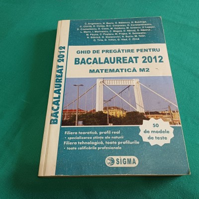 GHID DE PREGĂTIRE PENTRU BACALAUREAT 2012 *MATEMATICĂ M2 / C. ANGELESCU*18 foto