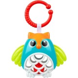 Chicco Owl Rattle jucărie suspendabilă contrastantă cu zornăitoare 1 buc