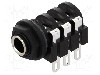 Conector jack, Jack 6,3mm, 3 contacte, mama, AMPHENOL - ACJS-PHS