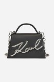 Karl Lagerfeld poseta K/SIGNATURE culoarea negru, A1W30038