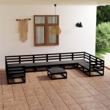 vidaXL Set mobilier de grădină, 11 piese, lemn masiv de pin 3076278