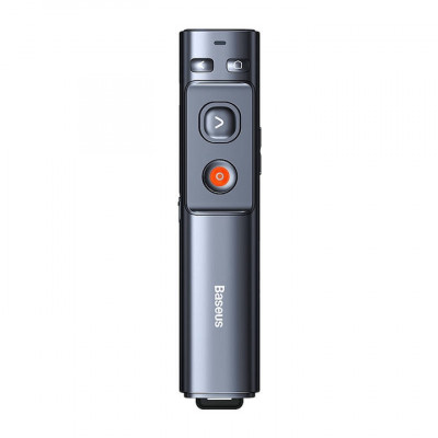 Telecomanda multifunctionala Baseus Orange Dot pentru prezentare, cu indicator laser verde - gri foto