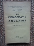 LA DEMOCRATIE ANGLAISE - ALBERT NOBLET