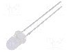 Dioda LED, 5mm, portocalie, 2180...3000mcd, 20mA, 2,1...2,6V, OPTOSUPPLY - OS5OPM51A5A