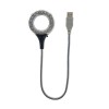 Lampa USB LED cu Lupa, 18 LED-uri, Bibilel TCL-BBL6857, Neagra, pentru Laptop/PC, Tastatura/Citit