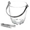 Frapiera si cleste pentru gheata, Sticla/Metal, Transparent, 900 ml, 13x14,5 cm