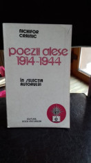 POEZII ALESE 1914 - 1944 - NICHIFOR CRAINIC foto