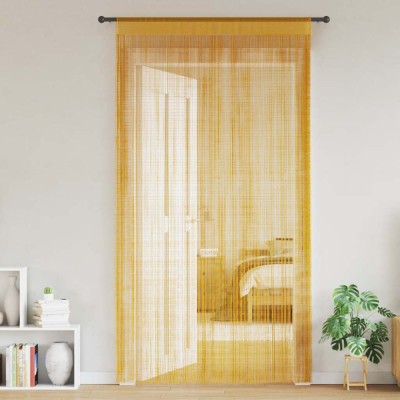 vidaXL Perdele șir 2 buc Aur 140x250 cm 4102036 foto
