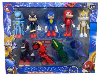 Set figurine Sonic cu masini foto