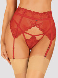 Portjartier Lonesia garter belt Obsessive, Rosu, S/M