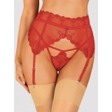 Portjartier Lonesia garter belt Obsessive, Rosu, S/M