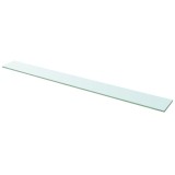 Gossi raft din sticla transparenta, 110 x 12 cm