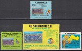 El Salvador 1982 - Cupa Mondială de fotbal - Spania, Serie + PA, MNH, Nestampilat