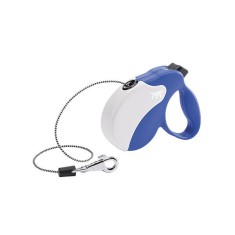 Lesa Amigo Mini pentru caini de pana la 12kg - lungime 3m, culoare albastru/alb foto