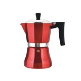 Espressor cu moka pentru plita cu inductie Metal Red 3 cani 0,15-0,2 L Handy KitchenServ