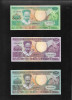 Set Bancnote Suriname: 25, 100, 250 Gulden UNC, Colectie America de Sud