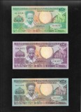 Set Bancnote Suriname: 25, 100, 250 Gulden UNC, Colectie America de Sud