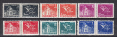 ROMANIA 1957 PORTO DUBLE EMISIUNEA a VII-a FILIGRAN R.P.R. SERIE MNH foto