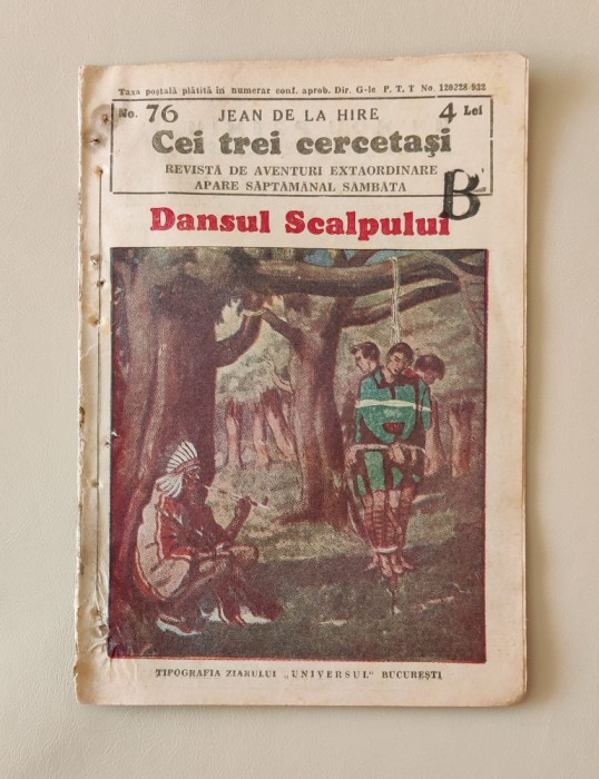 Jean de la Hire - Cei trei cercetași - Nr. 76 Dansul scalpului