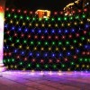 Instalatie tip plasa Craciun, 1.5 x 1.5m, 120 LED Multicolor, 8 Jocuri Lumini, Interconectabila, Interior/Exterior