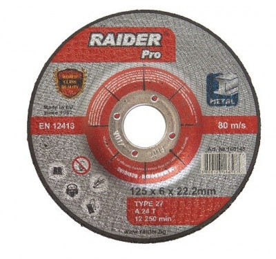 Disc pentru polizare metal 115 x 6 mm Raider PRO foto