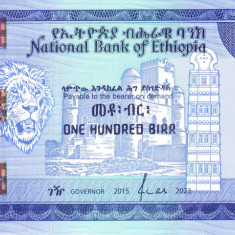 Bancnota Etiopia 100 Birr 2023 - PNew UNC