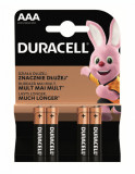 Baterie Duracell Basic AAA R3 1,5V alcalina set 4 buc.