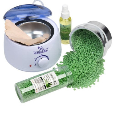 Kit epilare SensoPro cu ceara traditionala granule aloe vera foto