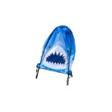 Rucsac cu sfori pentru vara, drumetii, plaja, Model Rechin, Albastru, ATU-080587, Oem