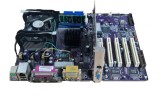 Kit placa de baza ECS P4IBASD cu procesor Celeron Pentium 4 cu placa video GeForce MX440 64MB AGP inclusa Socket 478
