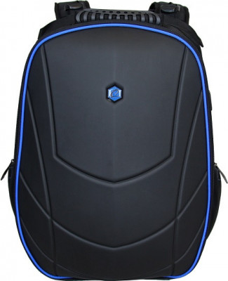 Rucsac Bestlife Gaming Assailant - Negru/albastru - Laptop 17 Inch, Compartiment Anti-vibratie, Char foto