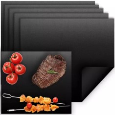 Folie coacere pentru gratar cuptuor, antiaderent, teflonata, negra foto